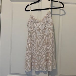 Superdown Tiff mini dress with white sequins